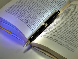 book and pen